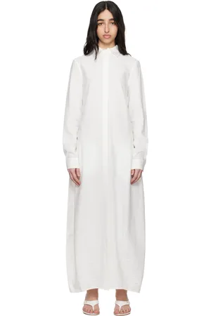 Totême White Parachute Shirt Maxi Dress