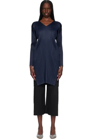 PLEATS PLEASE ISSEY MIYAKE Navy Monthly Colors February Minidress