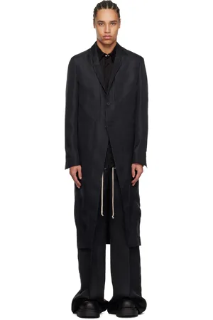 Rick Owens Black Hollywood Lido Coat