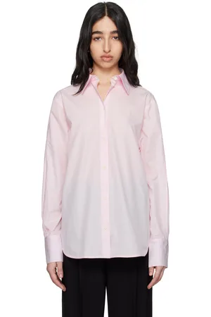 Totême Pink Kimono-Sleeve Poplin Shirt