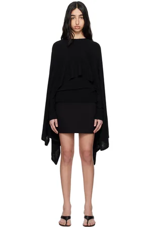 Totême Black Cape Knit Sweater
