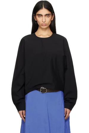Totême Black Batwing Top