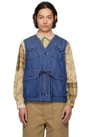 ENGINEERED GARMENTS Blue C-1 Denim Vest