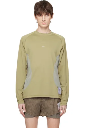 SATISFY Khaki & Gray AuraLite Tech Long T-shirt