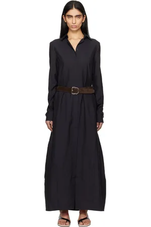 Totême Navy Parachute Maxi Dress