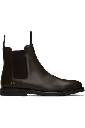 COMMON PROJECTS Brown Classic Chelsea Boots