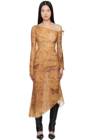MISBHV Goa Mesh Dropped Shoulder Midi Dress