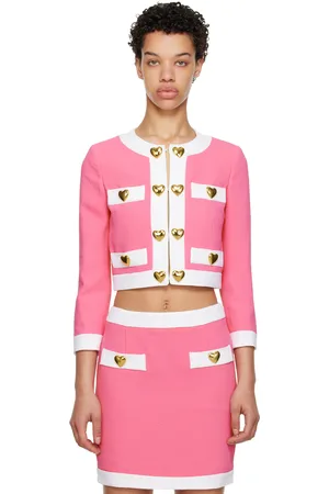 Moschino Pink Heart Buttons Jacket