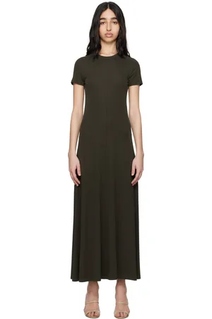 Totême Brown Fluid Jersey Maxi Dress