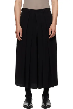 YOHJI YAMAMOTO Black TA Tuxedo Standard Hakama Trousers