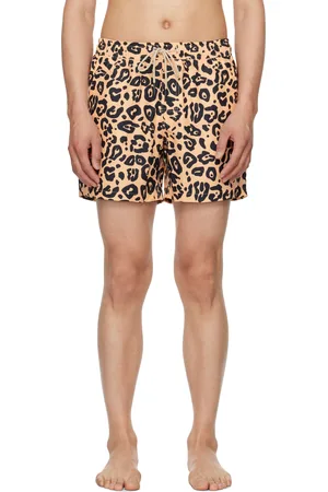 Oas Beige & Leo Swim Shorts