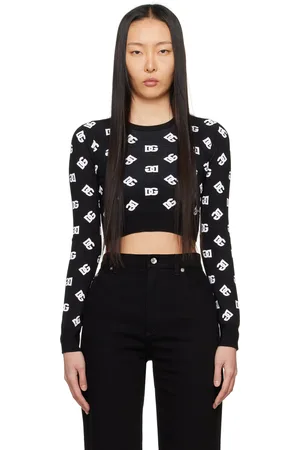 Dolce & Gabbana Black Jacquard Sweater