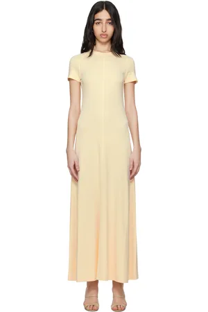 Totême Off-White Fluid Jersey Maxi Dress