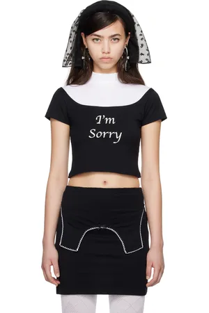 Petra Collins SSENSE Exclusive Black & White JennyFax Edition Sister T-shirt