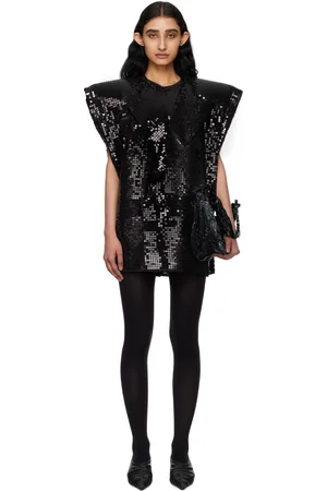 JUNYA WATANABE Black Sequinned Minidress