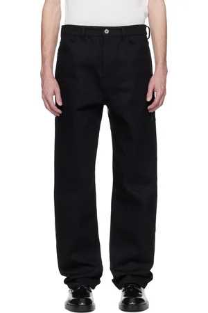 Jil Sander Black WL Leather Jeans