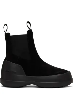 Moon Boot Black Luna Suede Chelsea Boots