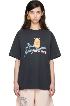 Petra Collins SSENSE Exclusive Black JennyFax Edition Oversized T-shirt