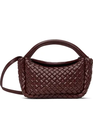 Bottega Veneta Burgundy Small Cobble Top Handle Bag