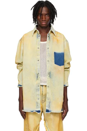 EgonLab Beige Denim Shirt Jacket
