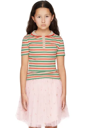 BONPOINT Kids Beige Edelyne Striped Polo