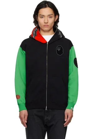 BAPE Black & Green United Arab Emirates Shark Full Zip Hoodie