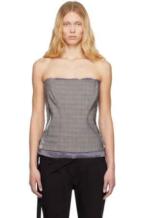 OTTOLINGER Gray Suit Corsage Top