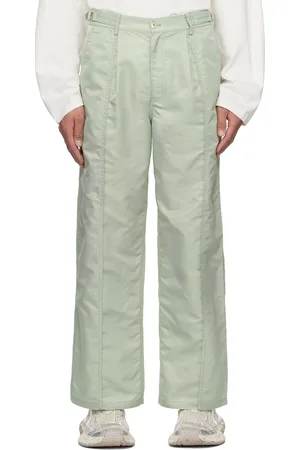 Feng Chen Wang Green Nylon Trousers