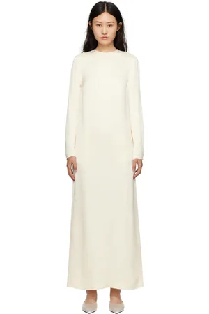 Totême Off-White Jacquard Maxi Dress