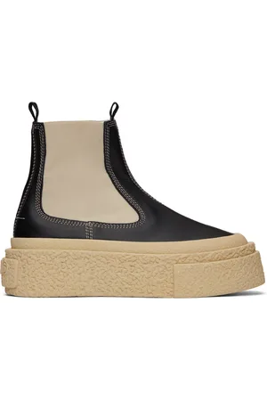 Maison Margiela Black Leather Platform Boots