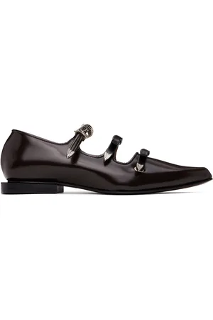 TOGA PULLA SSENSE Exclusive Brown Pointed Toe Ballerina Flats