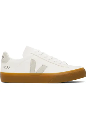Veja White Campo Leather Sneakers