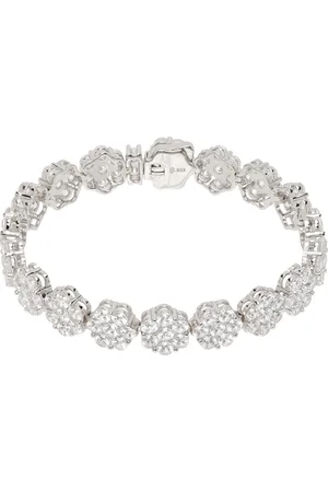 Hatton Labs Silver Daisy Tennis Bracelet