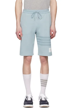 Thom Browne Blue 4-Bar Shorts