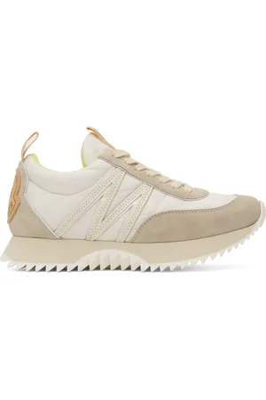 Moncler Beige & White Pacey Sneakers