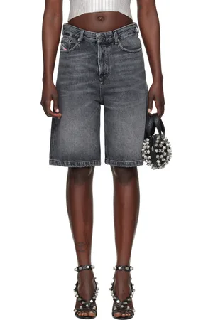 Diesel Gray De-Sire-Short Denim Shorts