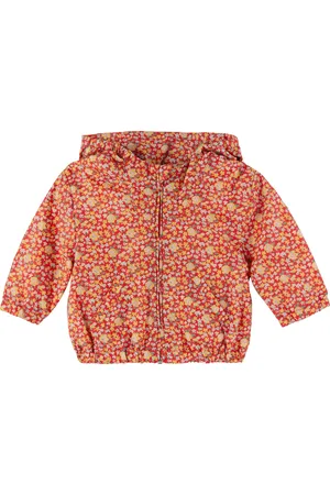 BONPOINT Baby Red Alana Hooded Rain Coat