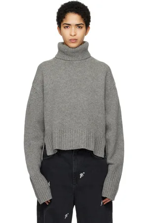 Axel Arigato Gray Remain Cropped Turtleneck