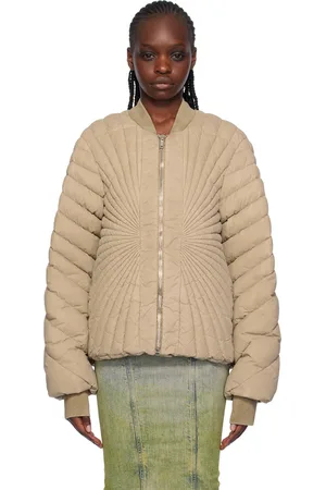 Rick Owens Moncler + Taupe Radiance Down Jacket