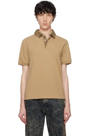 Marni Brown Canvas Collar Polo