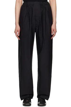 LEMAIRE Black Relaxed Trousers
