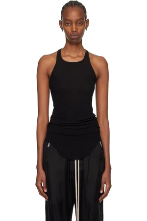 Rick Owens Black Basic Rib Tank Top
