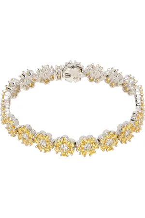 Hatton Labs Silver & Daisy Tennis Bracelet