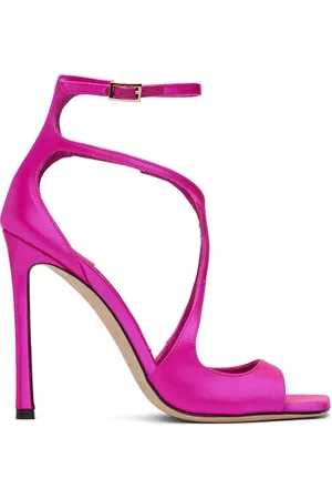 Jimmy Choo Pink Azia 100 Heeled Sandals