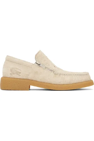 Burberry Beige Suede Chance Loafers