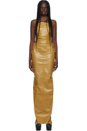 Rick Owens Tan Porterville Bustier Gown