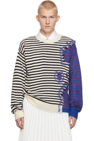 Marni Multicolor Striped Needle Punch Sweater