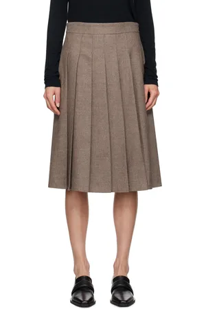 LE 17 SEPTEMBRE Pleated Midi Skirt
