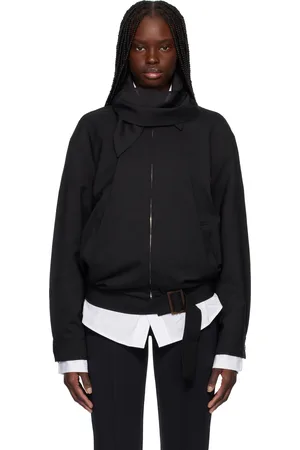 Recto Scarf Detail Harrington Jacket