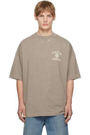 FEAR OF GOD Gray Jersey Crewneck T-shirt